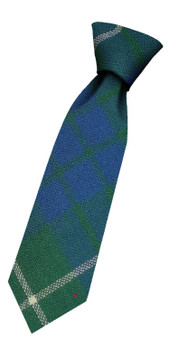 Boys Pure Wool Tie Woven Scotland - Hamilton Hunting Ancient Tartan