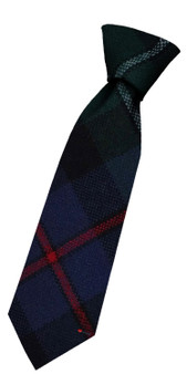 Boys Pure Wool Tie Woven Scotland - Campbell of Cawdor Modern Tartan