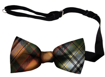 Dundee City Tartan Men's Bow Tie Pure Wool Elastic Fastening