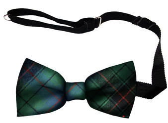 Davidson Ancient Tartan Men's Bow Tie Pure Wool Elastic Fastening