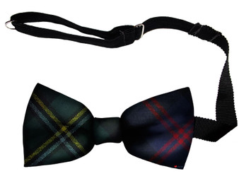 Malcolm Modern Tartan Men's Bow Tie Pure Wool Elastic Fastening