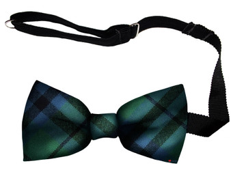 Marshall Ancient Tartan Men's Bow Tie Pure Wool Elastic Fastening