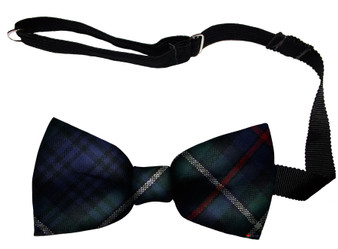 MacKenzie Modern Tartan Men's Bow Tie Pure Wool Elastic Fastening