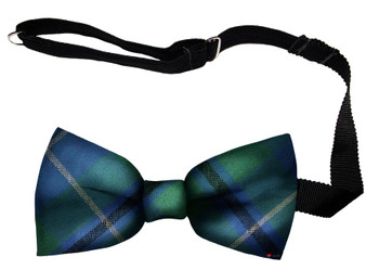 Douglas Ancient Tartan Men's Bow Tie Pure Wool Elastic Fastening