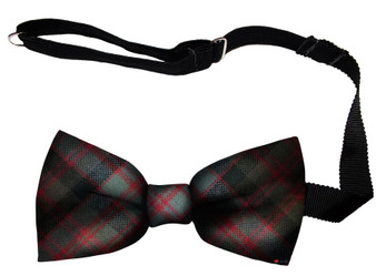 MacDonald Clan Weathered Tartan Men's Bow Tie Pure Wool Elastic Fastening