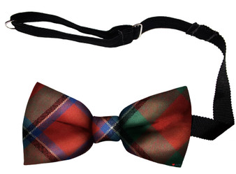 Sinclair Ancient Tartan Men's Bow Tie Pure Wool Elastic Fastening