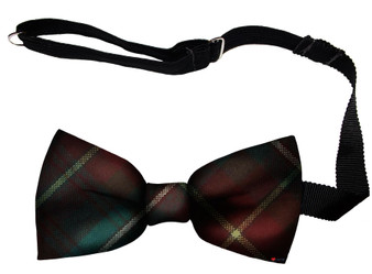 Prince Edward Island Canadian Tartan Men's Bow Tie Pure Wool Elastic Fastening