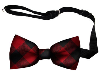 Rob Roy MacGregor Modern Tartan Men's Bow Tie Pure Wool Elastic Fastening