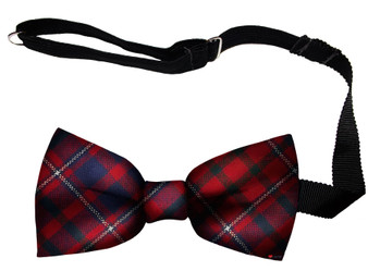 Cameron of Lochiel Modern Tartan Men's Bow Tie Pure Wool Elastic Fastening