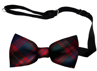 MacIntyre Modern Tartan Men's Bow Tie Pure Wool Elastic Fastening