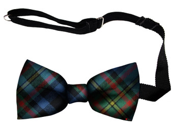 Gillies Ancient Tartan Men's Bow Tie Pure Wool Elastic Fastening