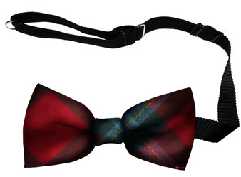 MacLaine of Lochbuie Modern Tartan Men's Bow Tie Pure Wool Elastic Fastening