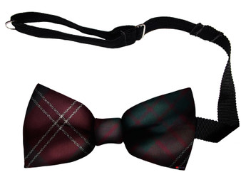 Crawford Modern Tartan Men's Bow Tie Pure Wool Elastic Fastening