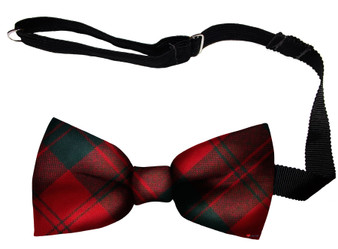 Erskine Modern Tartan Men's Bow Tie Pure Wool Elastic Fastening