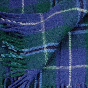 Scottish Tartan Wool Mix Blanket Throw Warm and Soft Douglas Modern Travel Plaid Picnic Knee Wool Rug 182 cm x 152 cm