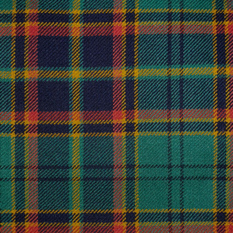 Irish Tartan Fabric Material Medium Weight County Antrim New Wool 1 Metre