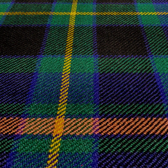 Irish Tartan Fabric Material Medium Weight County Offaly New Wool 1 Metre