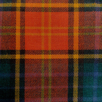 Irish Tartan Fabric Material Medium Weight County Roscommon New Wool 1 Metre