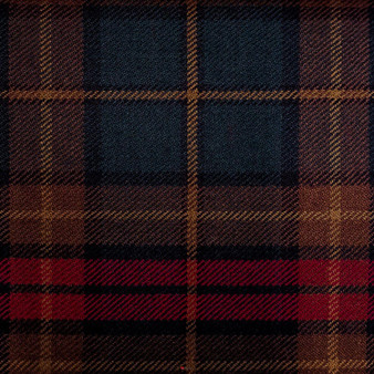 Irish Tartan Fabric Material Medium Weight County Caven New Wool 1 Metre