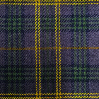 Irish Tartan Fabric Material Medium Weight County Fermanagh New Wool 1 Metre