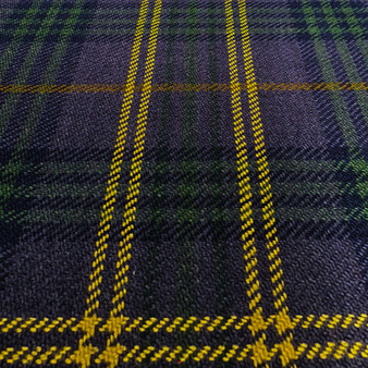 Irish Tartan Fabric Material Medium Weight County Fermanagh New Wool 1 Metre