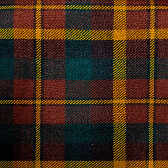 Irish Tartan Fabric Material Medium Weight County Monaghan New Wool 1 Metre
