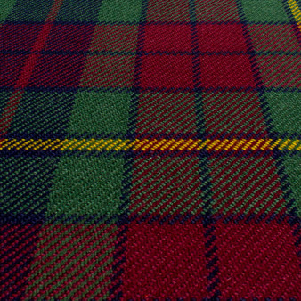 Irish Tartan Fabric Material Medium Weight County Clare New Wool 1 Metre