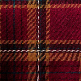 Irish Tartan Fabric Material Medium Weight County Tyrone New Wool 1 Metre