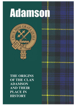 Adamson Ancestry Scottish Clan History Booklet, Scottish Gift