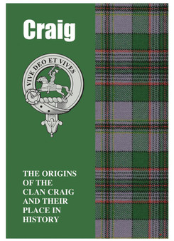 Craig Ancestry Scottish Clan History Booklet, Scottish Gift