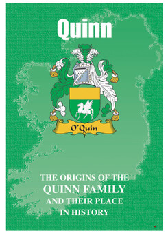 Quinn Irish Ancestry Clan History Booklet Covering the Historical Exploits of this Famous Name