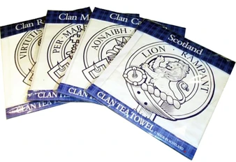 Stewart Scottish Clan Tea Towel Scottish Gift, Made in Scotland