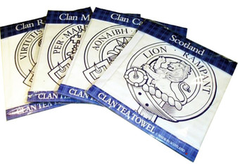 Bruce Scottish Clan Tea Towel Scottish Gift, Made in Scotland
