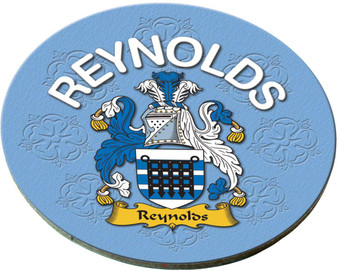 Reynolds English Ancestry Family Name Round Cork Coasters Set of 4
