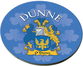 Dunne Irish Clan Name Round Cork Coasters Set of 4 Irish Gift