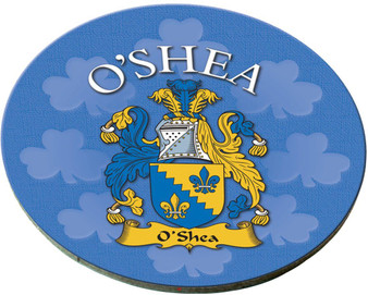 O'Shea Irish Clan Name Round Cork Coasters Set of 4 Irish Gift