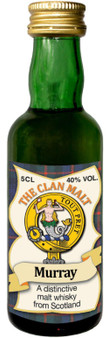 Murray Clan Whisky Collectable Miniature Bottle, Made in Scotland