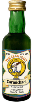 Carmichael Clan Whisky Collectable Miniature Bottle, Made in Scotland Carmichael Clan Whisky Collectable Miniature Bottle, Made in Scotland