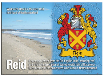 Reid English Ancestry Family Name Metallic Picture Magnet Souvenir Gift