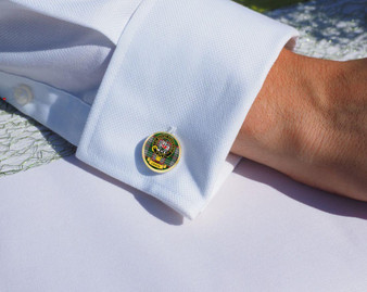 Scottish Clan Mens Cufflinks Craig Clan Crest Product Of Scotland Gold Colour