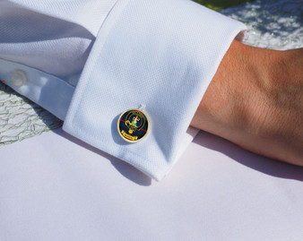Scottish Clan Mens Cufflinks Murray Clan Crest Product Of Scotland Gold Colour