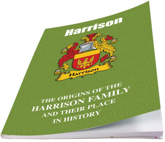 Harrison English Ancestry Family History Booklet with Amazing Facts of this Famous Name