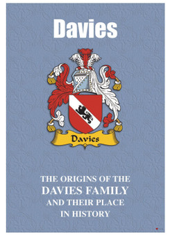 Davies English Ancestry Family History Booklet with Amazing Facts of this Famous Name