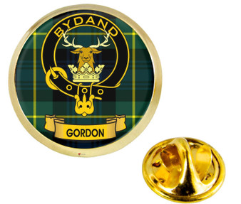 Scottish Clan Lapel Badge Pin Gordon Clan Crest Product Of Scotland Gold Colour