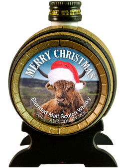 Miniature Malt Whisky Barrel Merry Christmas Hileen Coo Ideal Christmas Gift