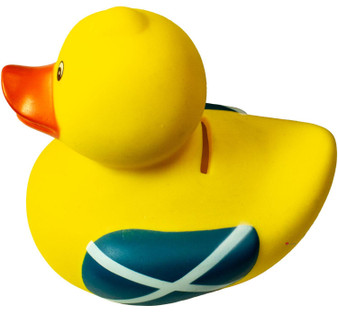 Scotland Yellow Duck Money Box Saltire