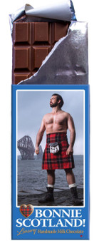 Luxury Milk Chocolate Handmade Bonnie Scotland Forth Bridge Kilt Guy