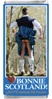 Luxury Milk Chocolate Handmade Bonnie Scotland Naked Kilt Guy