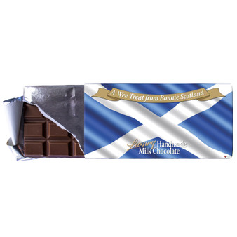 Luxury Milk Chocolate Hand Made Saltire Wee Treat From Bonnie Scotland