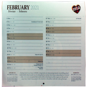 2021 Scotland Scenery Calendar Small Compact
